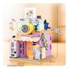 Toy Photo Studio Tabletop Mini Building Brick Model Pastel Camera Set for Hobby Builders,