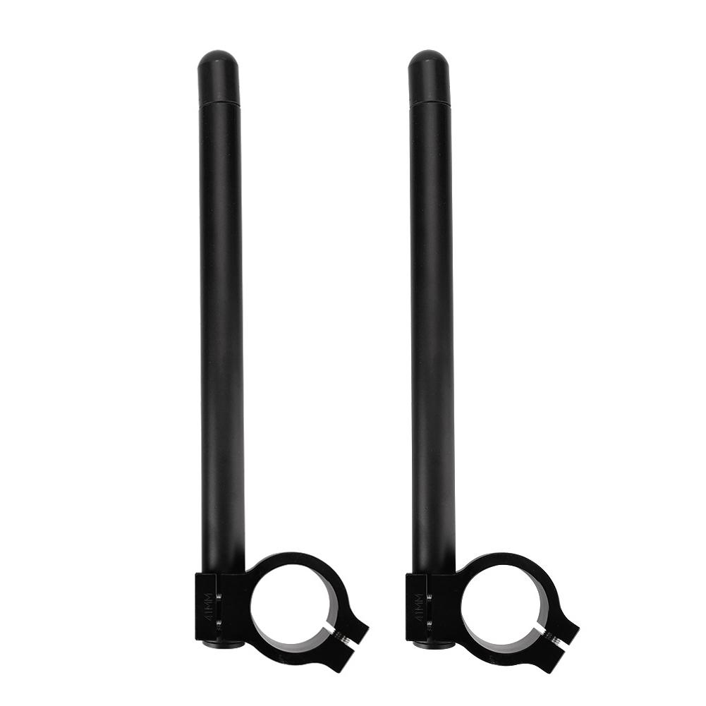 1Pair Universal 41mm Motorcycle CNC Separate Handle Bar Adjustable Clip On Handlebar