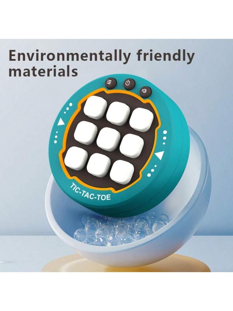 Handheld Tic-Tac-Toe Game, 3-Color 9-Button Mini Board Game for Kids  Adults, Portable Travel Toy