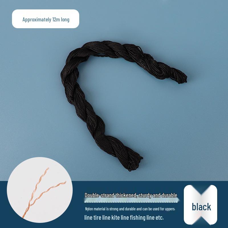 Shoe & Tire Repair Nylon Thread Set: Ideal for Shoes, Kites, Fishing, Hand Sewing, and Binding with Needle.