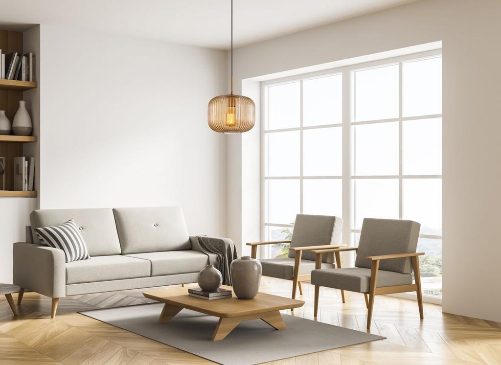 Lampa Wisząca Gavino PND-26476-1-BRO-AMB Italux