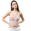 Heavy pure hemp suspender V-neck short inner and outer wear spring and summer American tube top, sexy hemp vest