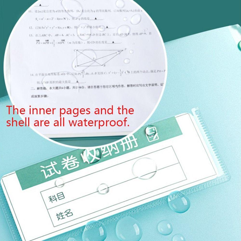 30/40/60Pages A3 File Folder Large Capacity Storage Booklet Classification Folder  Gift