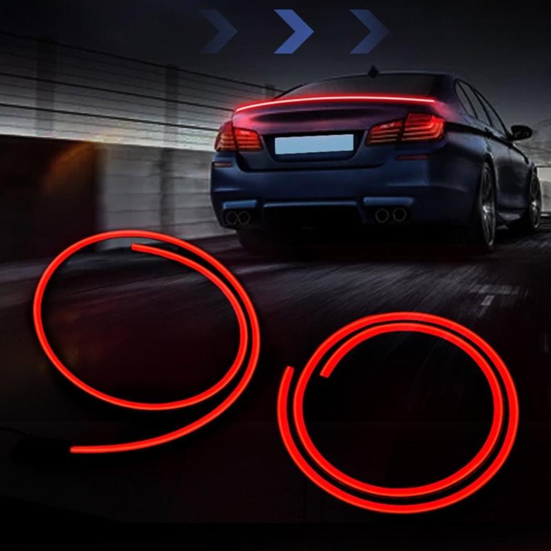 Einfache Installation 120cm LED Sequentieller Blinker Auto Spoiler Hohe Position Bremslicht für Fahrzeugenthusiasten