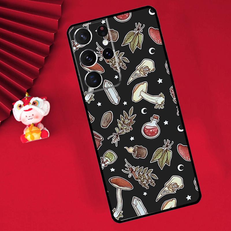 Mushroom Forest Case For Samsung Galaxy S25 S26 Ultra S22 S23 S24 Ultra S20 S21 Plus S10 S25 FE Cover Funda