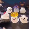 Miniature Glowing Ghostly Dolls 7Pcs Halloweens Glowing in Dark Ghostly Figurines for Indoor and Outdoor Decoration