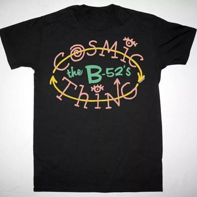 Vtg The B-52’s Band COSMIC THING Cotton Black T Shirt Unisex All Size MM740.webp Unisex T-Shirt