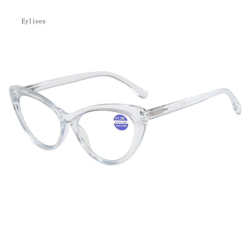 Große Übergroße Lesebrille für Damen Herren Mode Retro Fernsichtbrille Trendig Beliebt Katzenaugen Anti-Blaulicht Alterssichtigkeit