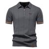 Gant 2025 Spring/Summer Embroidered New Men's Business Casual Woolen Polo Shirt, Flip Collar Knitted Polo Shirt, Short Sleeve