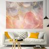 Pink and Grey Marble Tapestry for Bedroom Gold Striped Luxury Geometric Wall Tapestry Abstract Textured Tapestries Backdrop