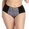 3Pcs Women's Panties Plus Size Briefs Floral Print Lace Ultra-Thin Female Underpants Xl-6Xl