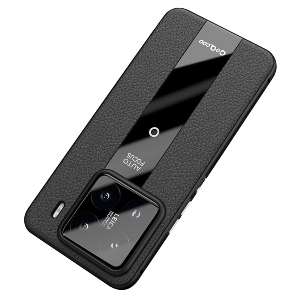 

Q.COO Для Xiaomi 15 Чехол Противоударный ПУ+ТПУ+Акрил Чехол для телефона Black