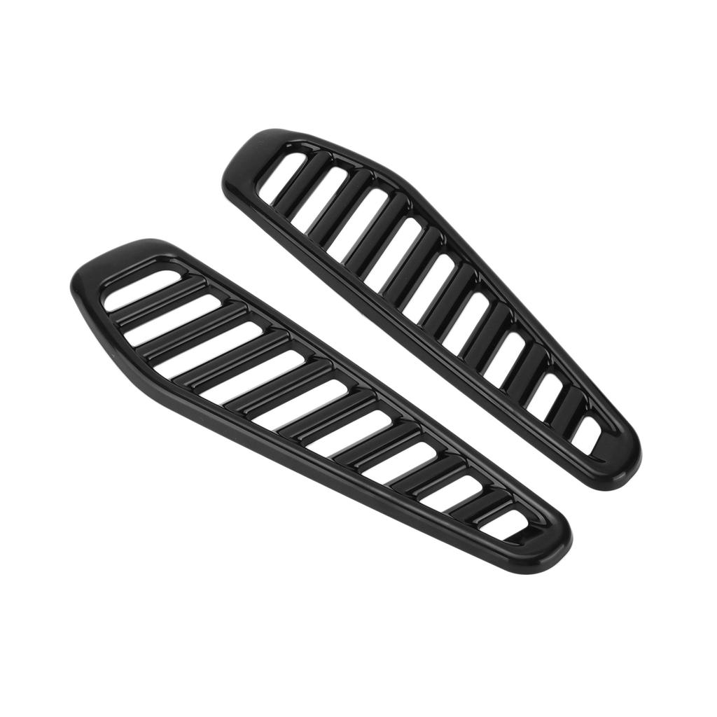 2PCS Car Hood Air Vent Trim Cover Glossy Replacement for Fiesta RS Turbo All Year Models