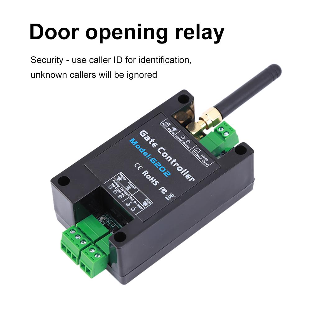 1-5pcs GSM 2G 4G LTE Gate Opener Controller G202 G201 SMS Remote Control Relay Switch Wireless Door Opener 850/900/1800/1900MHz