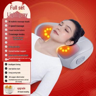 Neck and Lumbar Massage Pillow CN Plug (adapter Included)