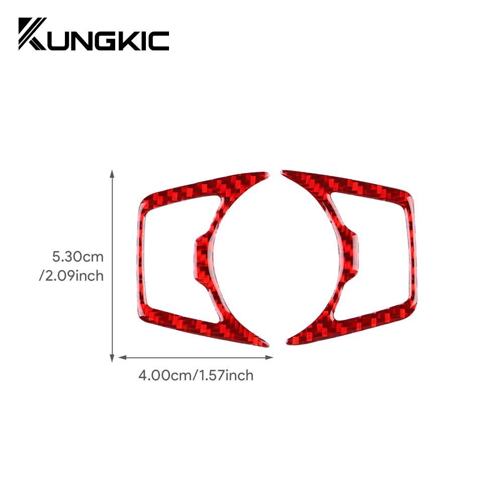 Real Soft Carbon Fiber For Ford Focus SE RS ST Focus MK3 Ecoboost 2015 2016 2017 2018 LHD RHD Car Headlight Button Accessories