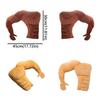 Hunky Chest Arm Pillow Plush Body Shape Pillow Creative Boyfriend Pillow  Sleep Cushion