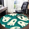 1pc Ghostly Spirits Office Round Area Rug,  Mat Suitable For Office, Under Office Chairs Bedroom Living Room Home Decor, Room Deco