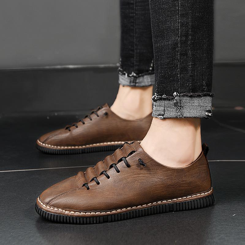 Leather Casual Men Shoes Design Sneakers Man Comfortable Leather Shoes Men Loafers Hot Sale Moccasins Driving Shoe