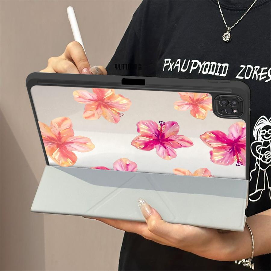 Cartoon Flower Tablet Case For iPad Mini 6 7 Air 4 5 M3 M2 1 2 M4 11inch Pro 2025 Pro 11th 10th 9th 8th 7th 12.9inch Holder