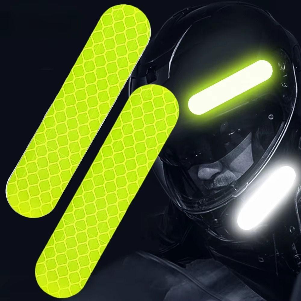 200Pcs Wear-Resistant Car Reflector Tape Creative Safety Warning Patches Night Riding