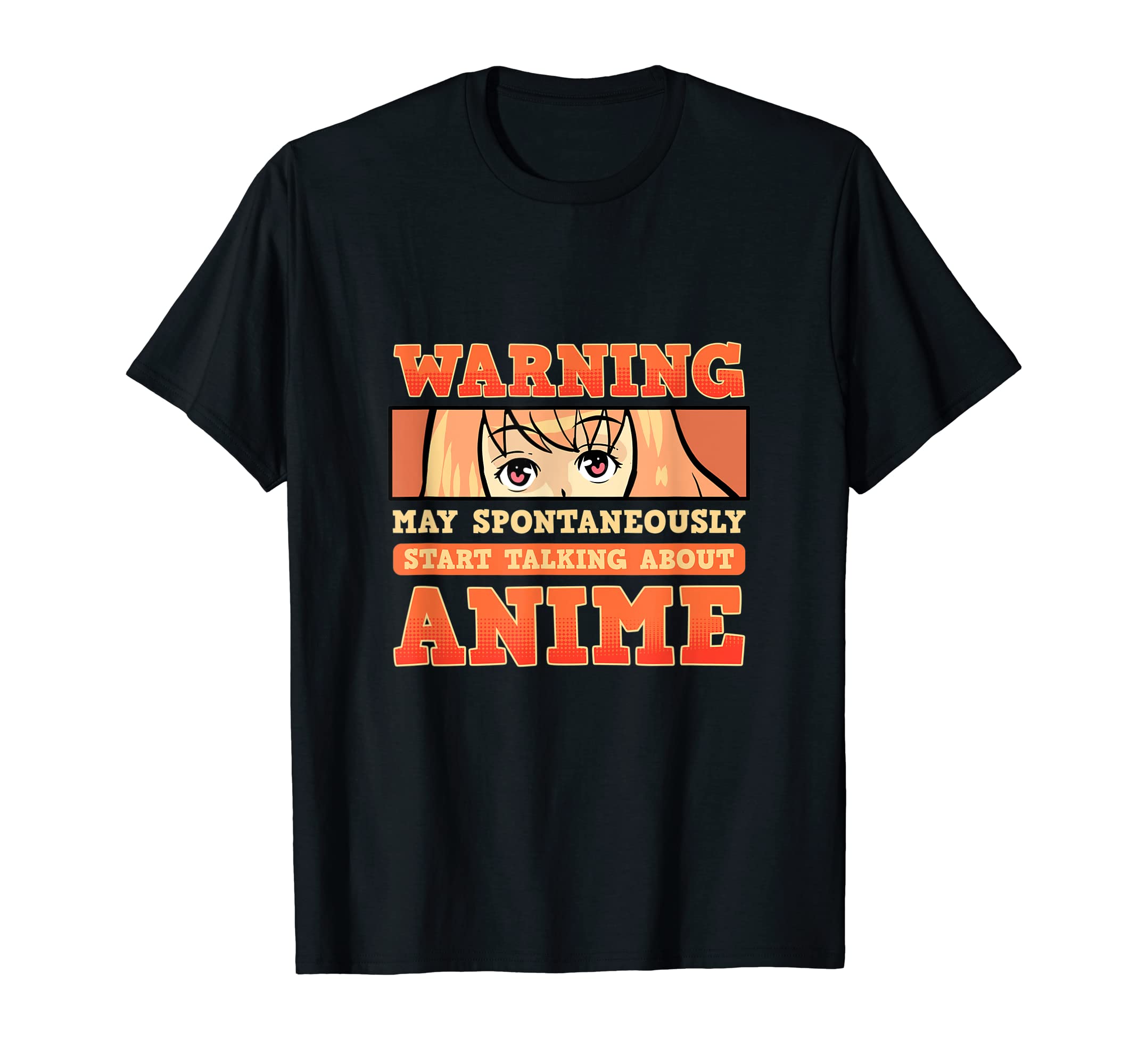 

About Anime Warning Manga Figure Japanese Sketch Talking T-Shirt чорний