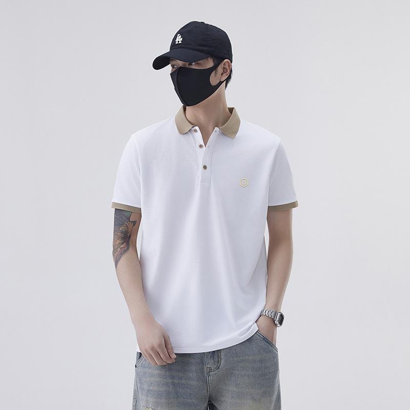 New Summer Men's Short-sleeved Top Thin Loose Lapel Short-sleeved POLO Shirt