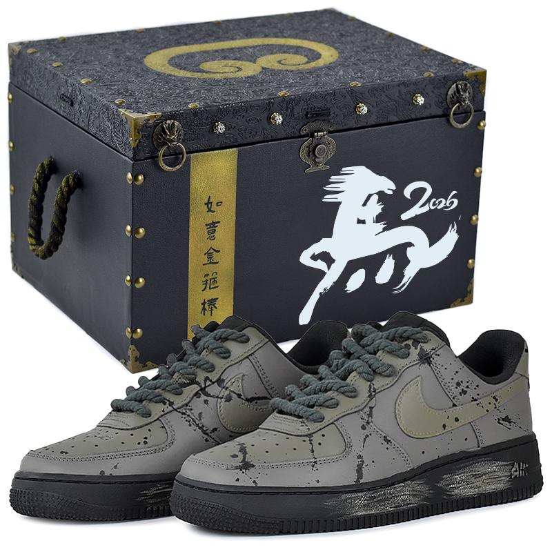 

Nike Air Force 1 Abrasion Resistant Low top Skateboard Shoes Unisex Gray DD8959-001(Team679-S-BOX) 44.5