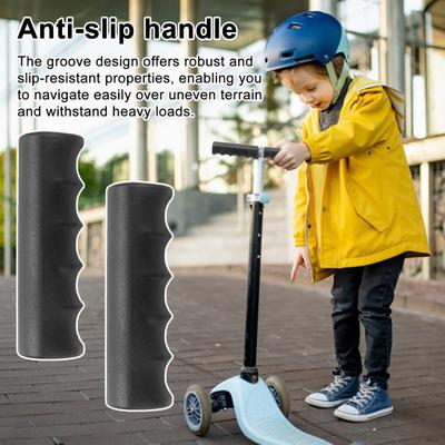 2 Stück Schubkarrengriff 22-38MM Wasserdicht Wetterfest Rutschfest Universal Gartenwagen Kinderroller Griff Ersatz Zubehör