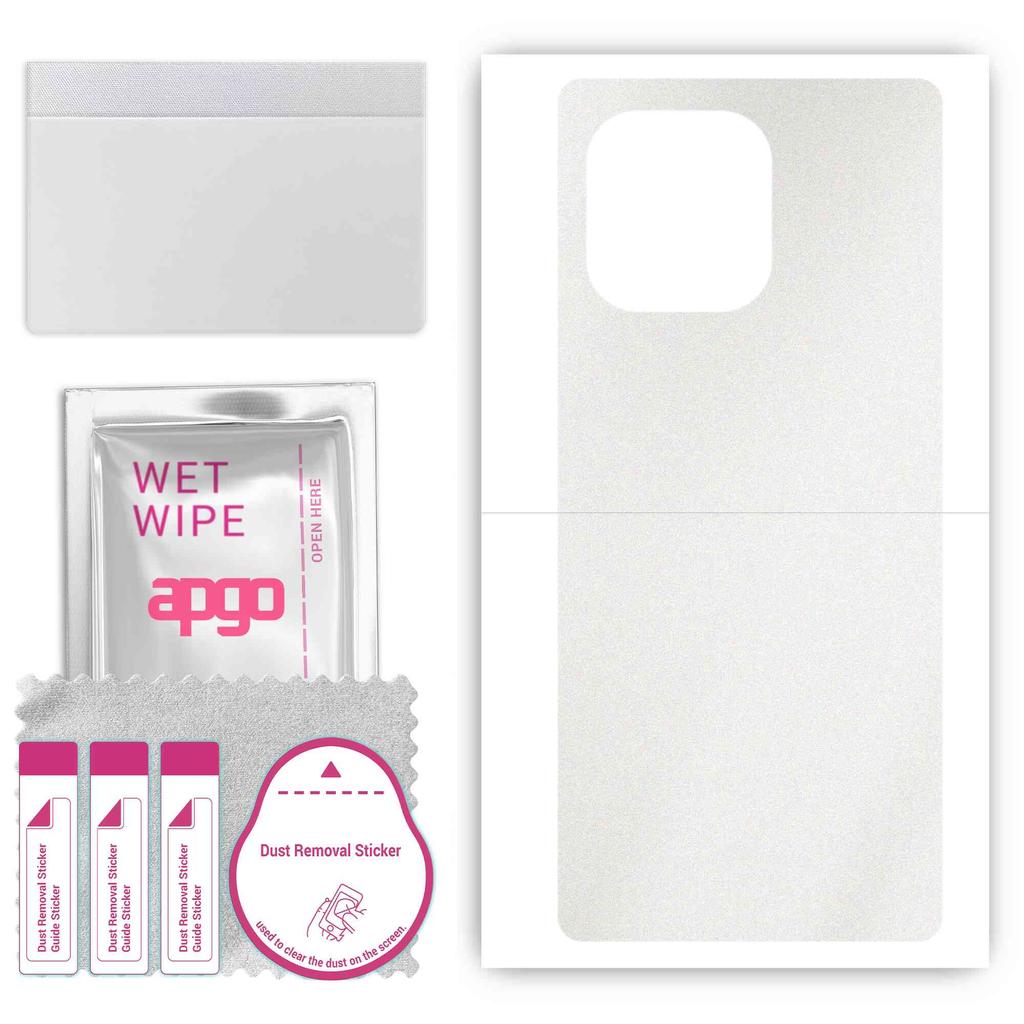 apgo Protective Skin Sticker for the back compatible with Honor 60 SE, Wrap Film, Foil, Vinyl - Pattern Matte Transparent