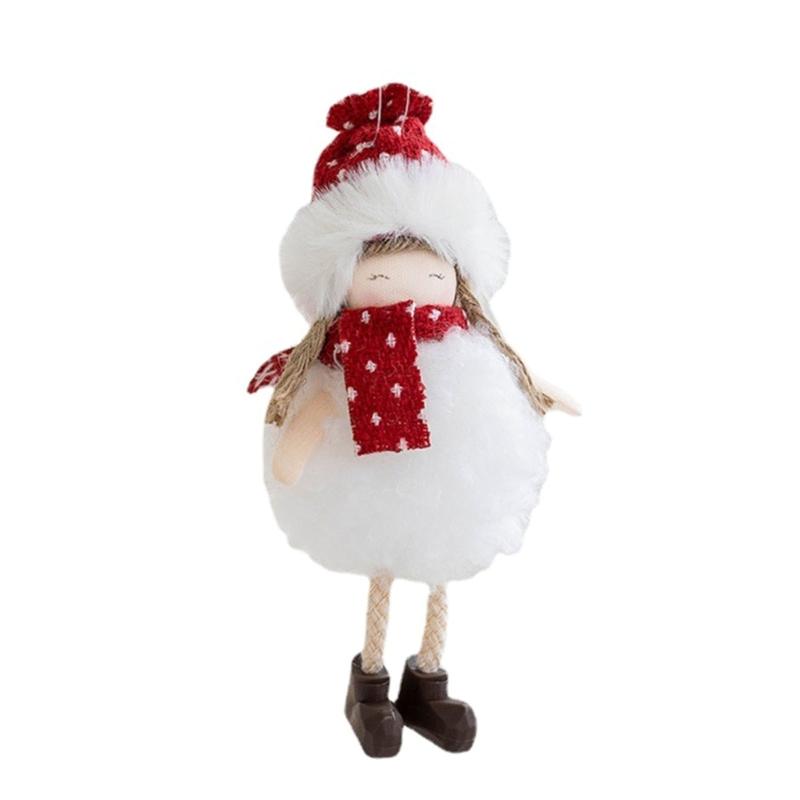 

Christmas Tree Ornament Holiday Decorations Lovely Doll Decor Delightful Seasonnal Plush Statue for Home and Offices