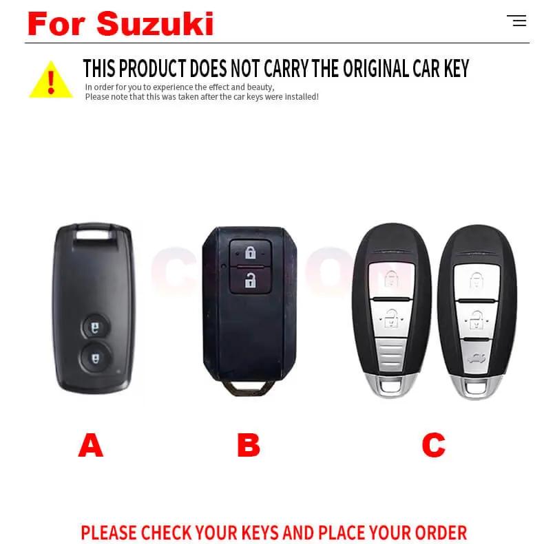 Smart Car Key Fob Shell Case Cover Holder Chain Protector For Suzuki Ertiga XL7 Swift SX4 S-Cross Grand Vitara Ciaz Ignis Baleno