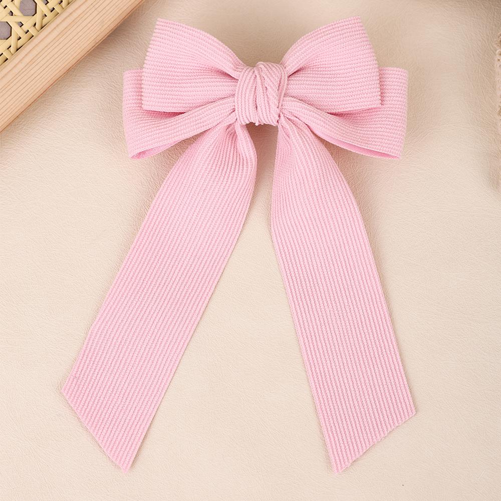 

Вельветовая заколка для волос с большим бантом, длинная лента-хвост, бант-заколка на затылок, элегантные винтажные аксессуары для волос, головные уборы для девочек и женщин