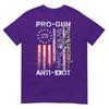Pro Gun Anti Idiot Shirt Vintage Usa Flag 2nd Aunisexdunisext Tshirt