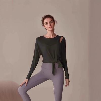 Premium Women's Long-Sleeve Slimming Yoga and Fitness Top for Spring and Autumn