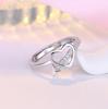Original 925 Sterling Silber Ring Hohe Qualität Verstellbare Öffnung AAA Zirkonia Für Damen Hochzeit Feiner Modeschmuck Geschenk