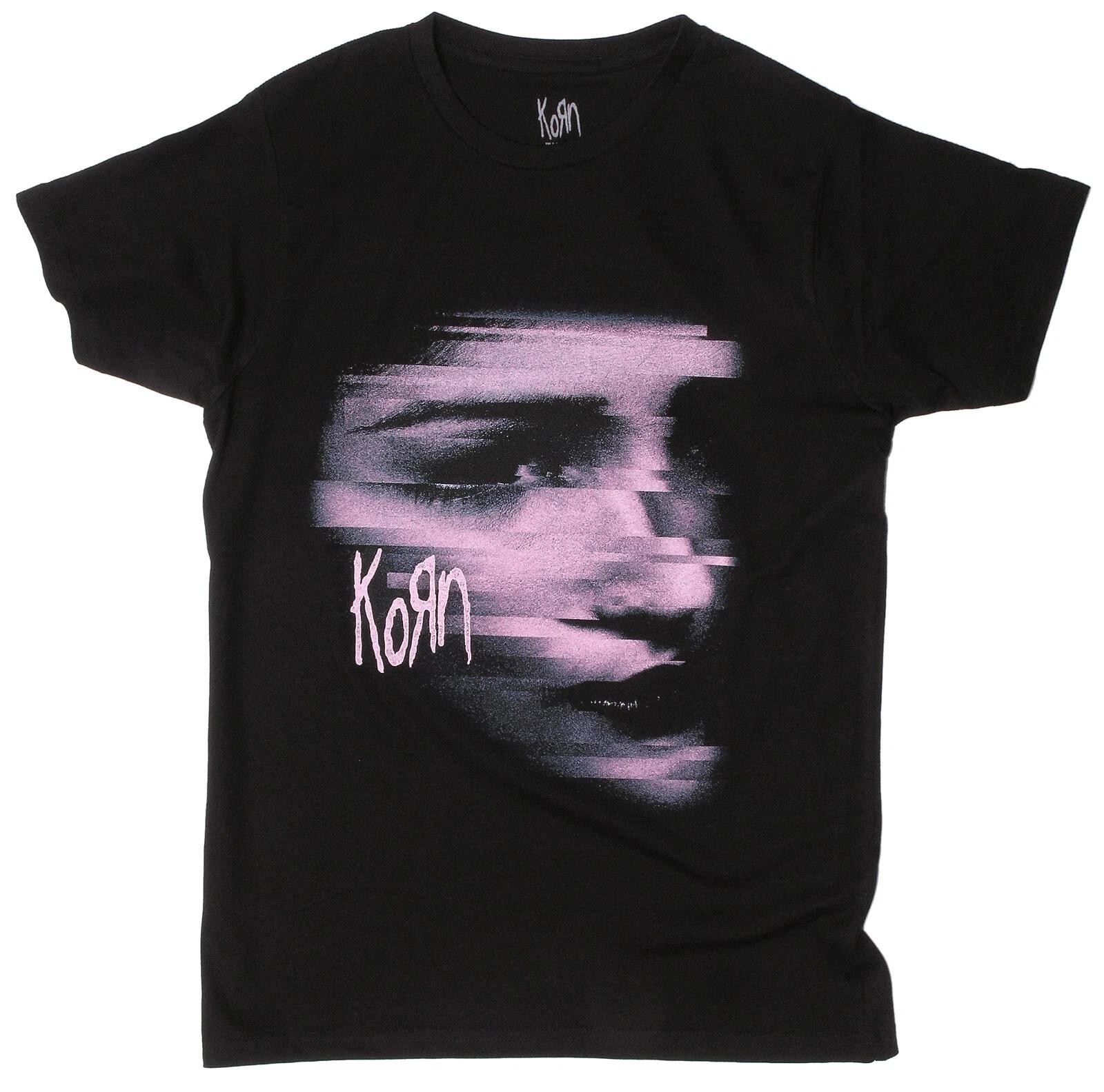 

Korn Chopped Face T Shirt Official Black New S L S