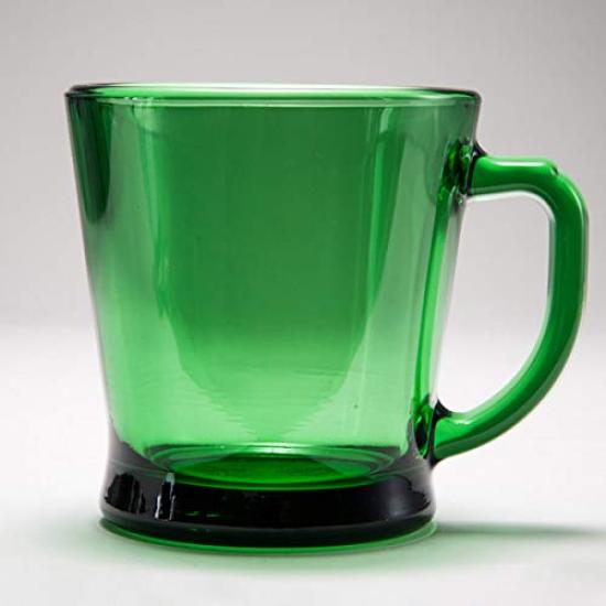 Forest Green Fire-King D-Handle Mug,