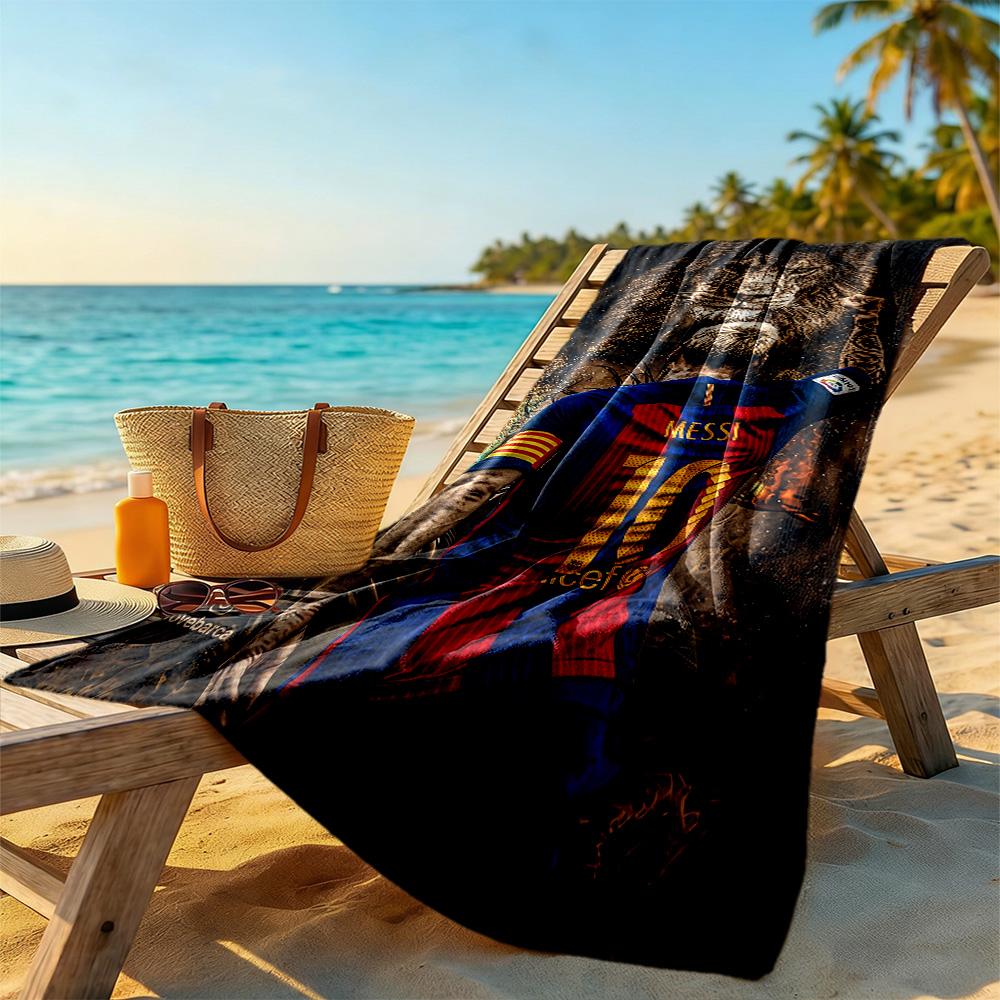 Messi Beach Towel High Absorbency & Quick-Dry Comfortable Lightweight