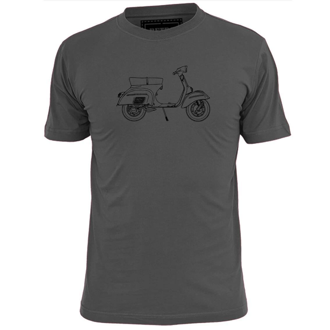 Mens Vespa 125 Sprint Scooter Blueprint T shirt Mod Scooter Boy Weller Jam L