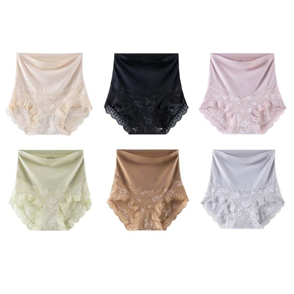 High Waist Postpartum Body Shaper Shapewear Lace Floral Briefs Comfortable Slimming Shapers  Women