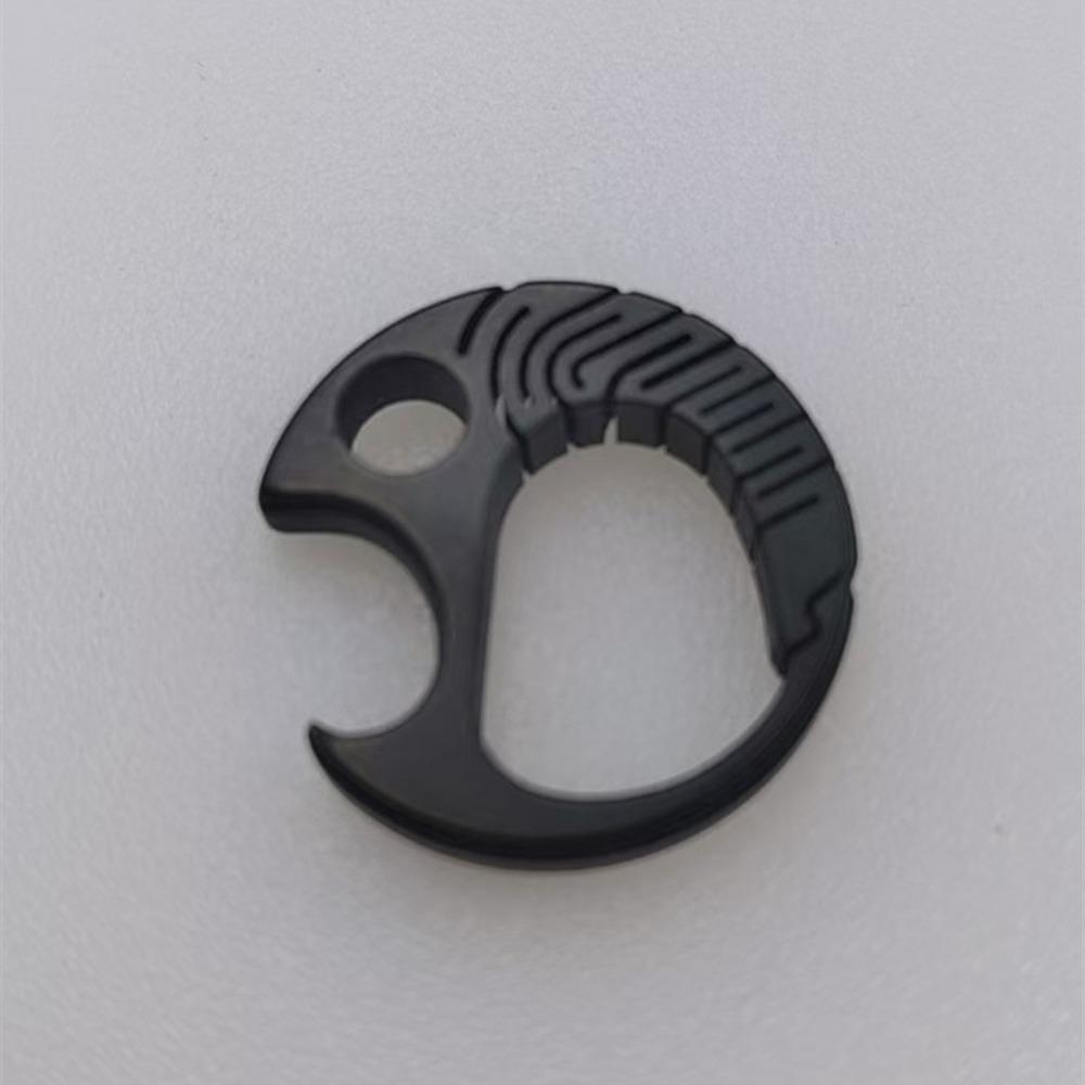 New 3 Colors Titanium Alloy Buckle 20x20mm EDC Key Chain Camping Travel Keychain Outdoor Tool