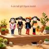 4cm Winter Clothes Girl Figurine - DIY Cute Cartoon Micro Landscape Toy