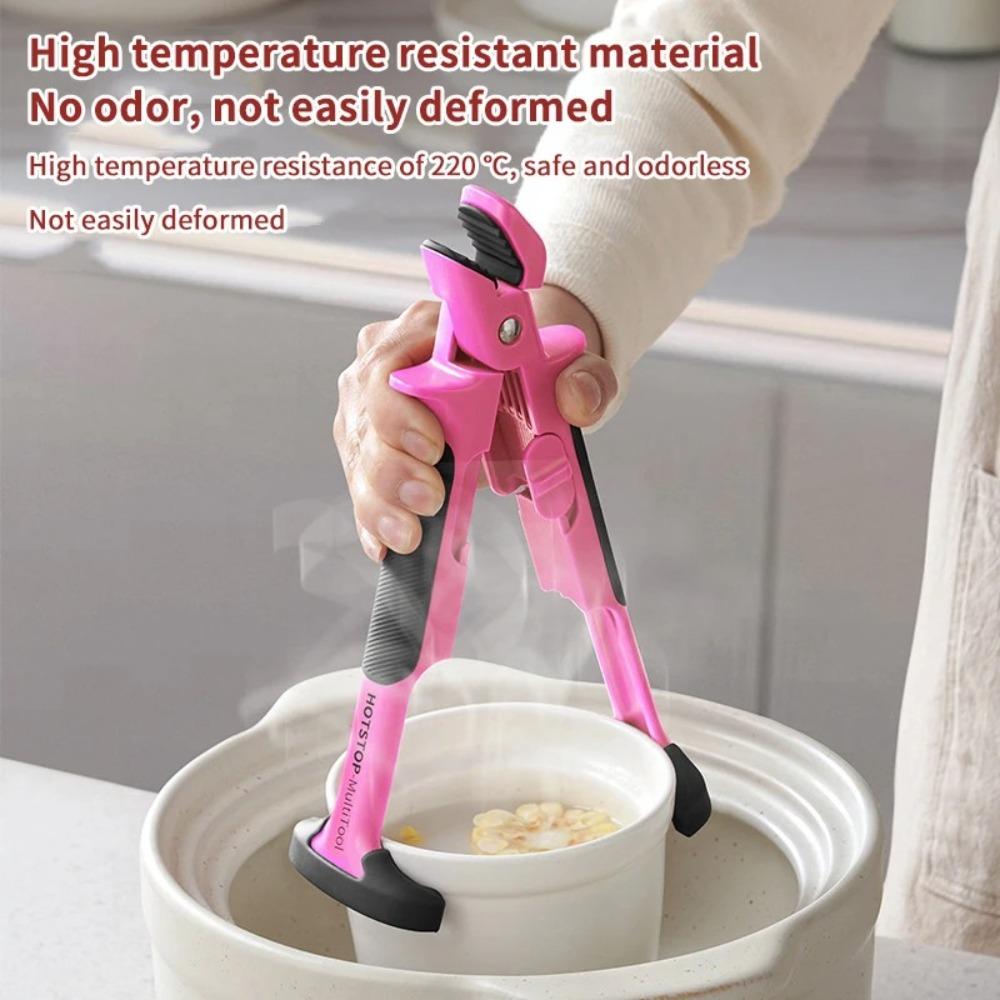 2 IN 1 Plate Bowl Clip Non-slip Retriever Tong Universal Anti-scald Gripper Clip  Hot Dish