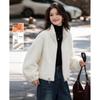 Shangjing Women's Stand Collar Faux Mink Fur Coat