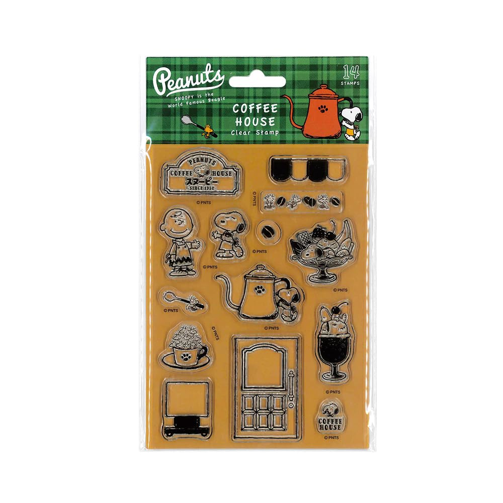 Face Snoopy Clear Stamp Coffee House Children's 2209-004