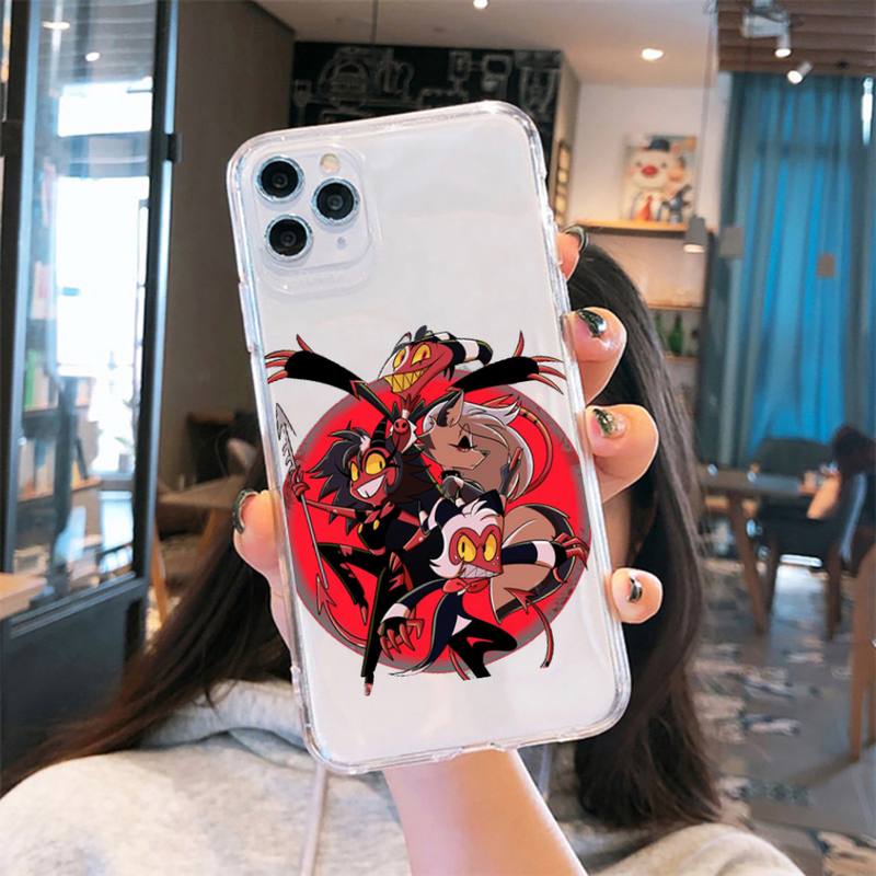 

Прозрачный чехол для телефона Helluva Boss с милым рисунком для iPhone 13 7 8 11 12 s mini pro X XS XR MAX Plus, чехол Funda Shell iPhone11pro