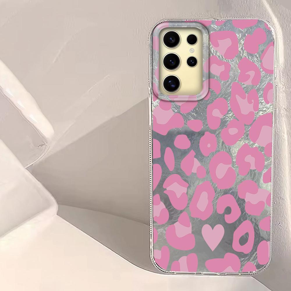 Retro Leopard Print Vortex Muster Damen Handyhülle für Samsung Galaxy S25 Edge S24 S23 S22 S21 S20 FE Plus Ultra Hülle