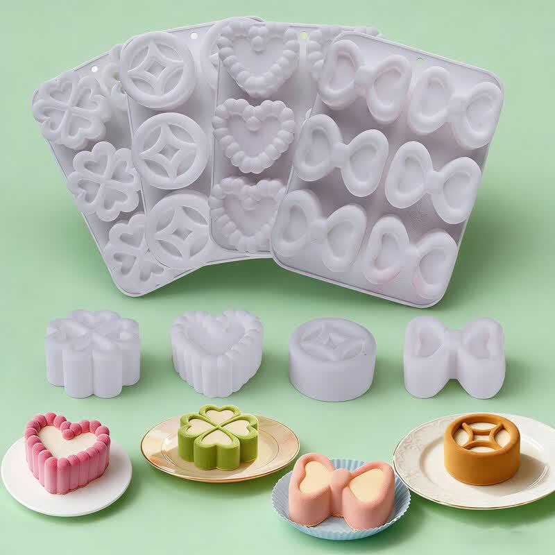 Qunrong Grooved Lace French Mousse Cake Silicone Mold
