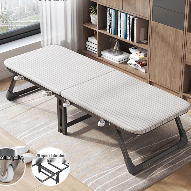 Portable Folding Iron Bed: Compact, Durable, Ideal for Office Naps & Rental Rooms